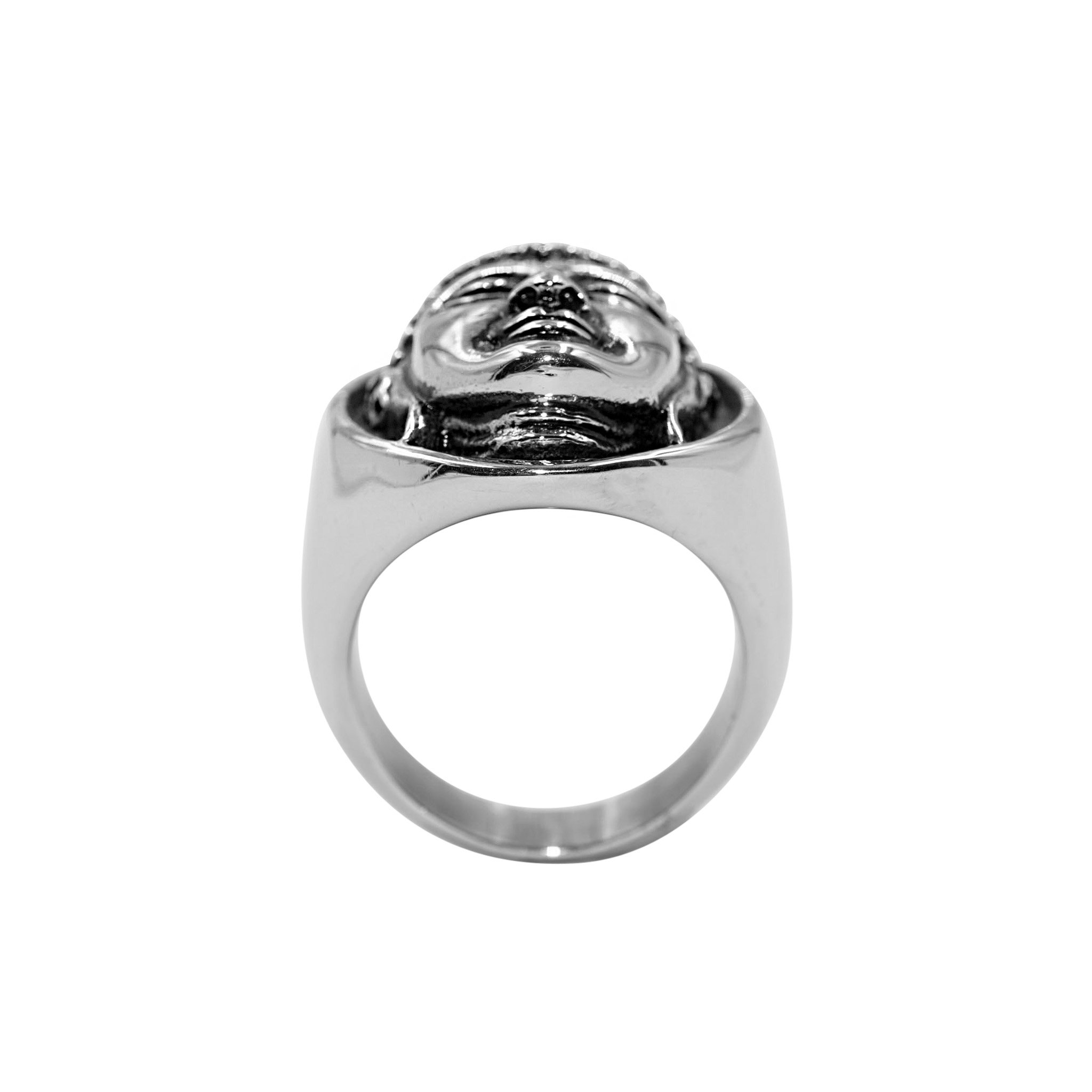Edelstahlring "Buddha"