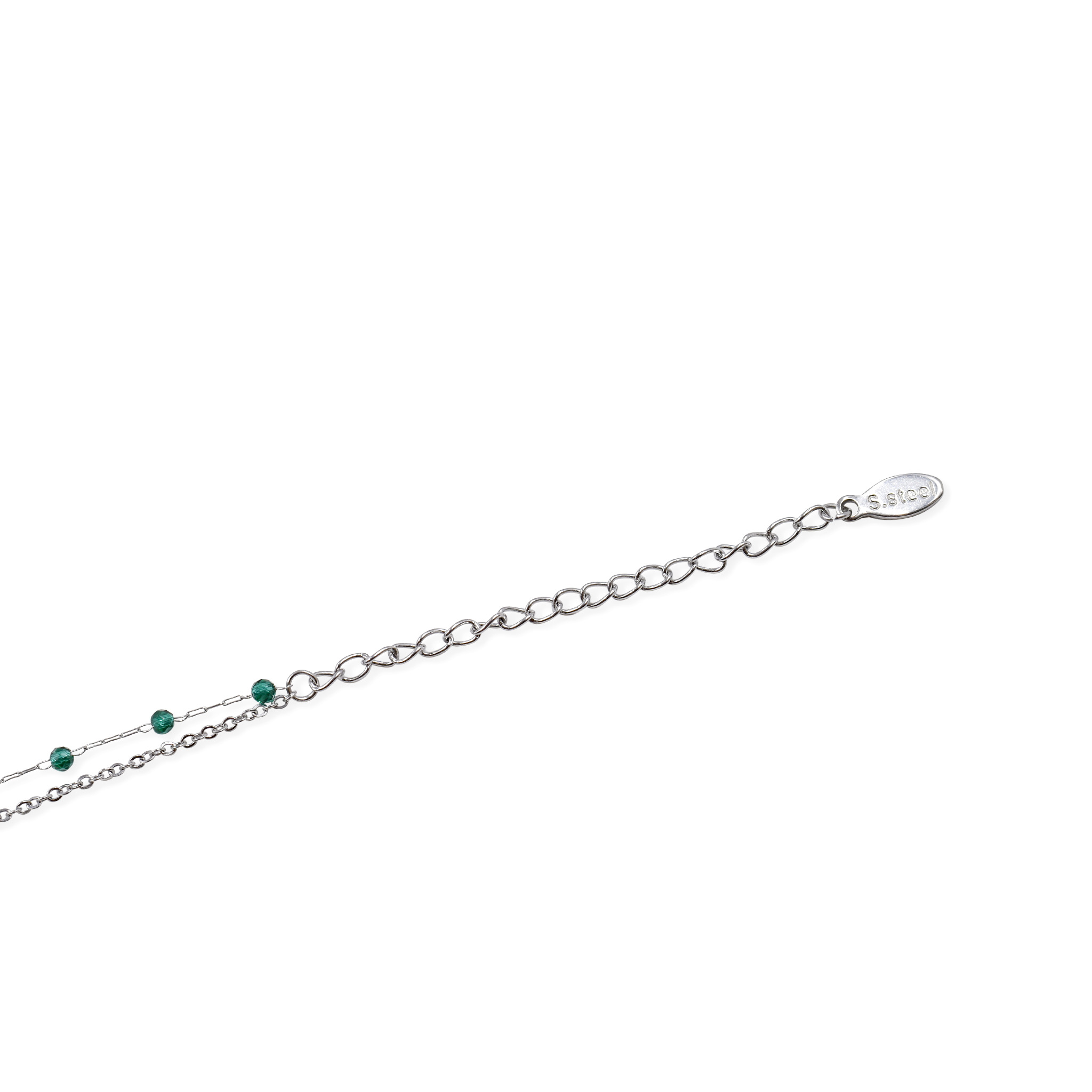 Edelstahl Fußkette "Glück"