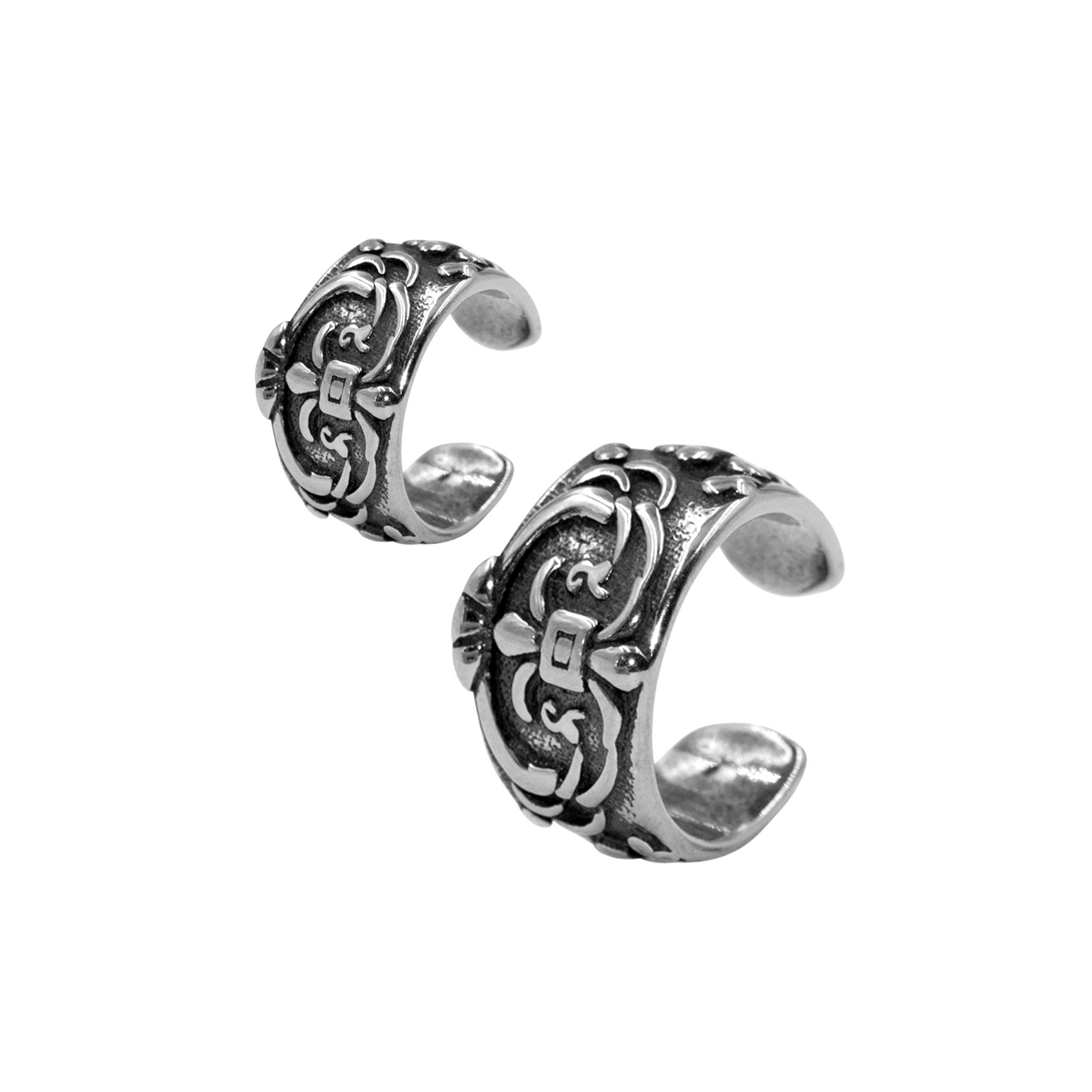 Ohrklemme aus Chirurgenstahl "Fleur de lis"