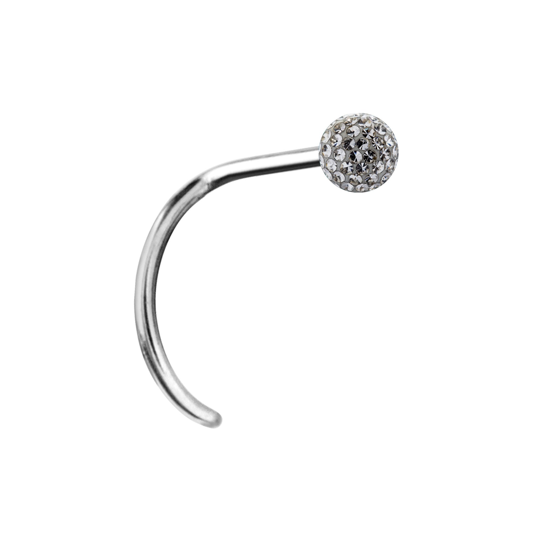 Nasenstecker aus Chirurgenstahl mit Epoxy-Kugel