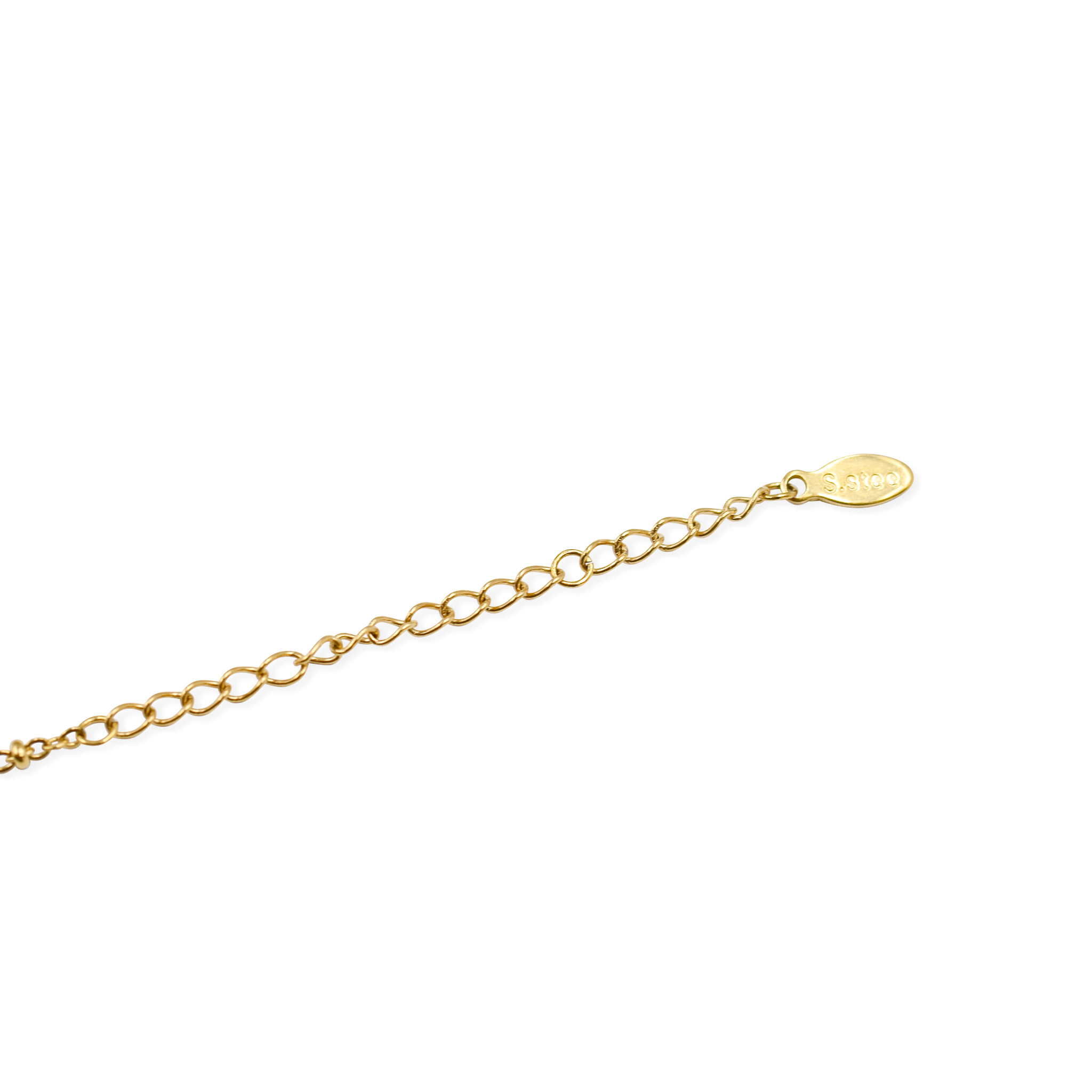 Edelstahl Fußkette "Byzantinisches Kreuz"