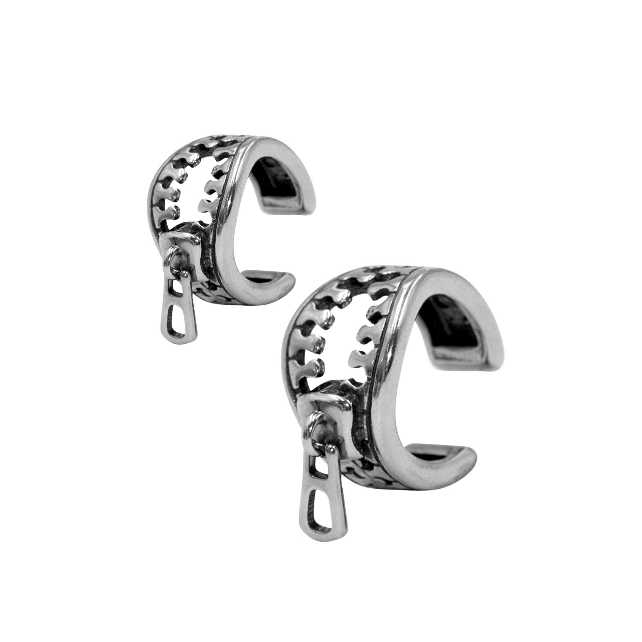 Ohrklemme aus Chirurgenstahl "Reißverschluss"