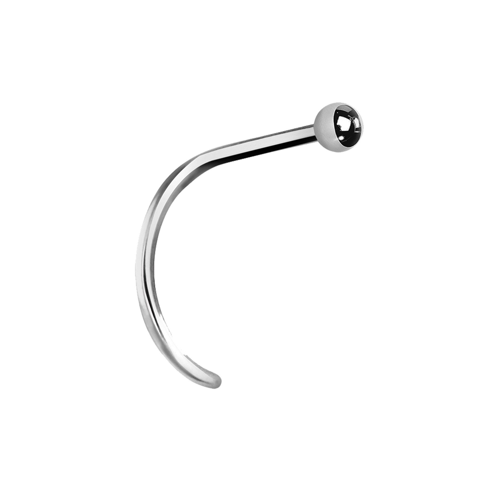 Nasenstecker aus Chirurgenstahl mit Kugel