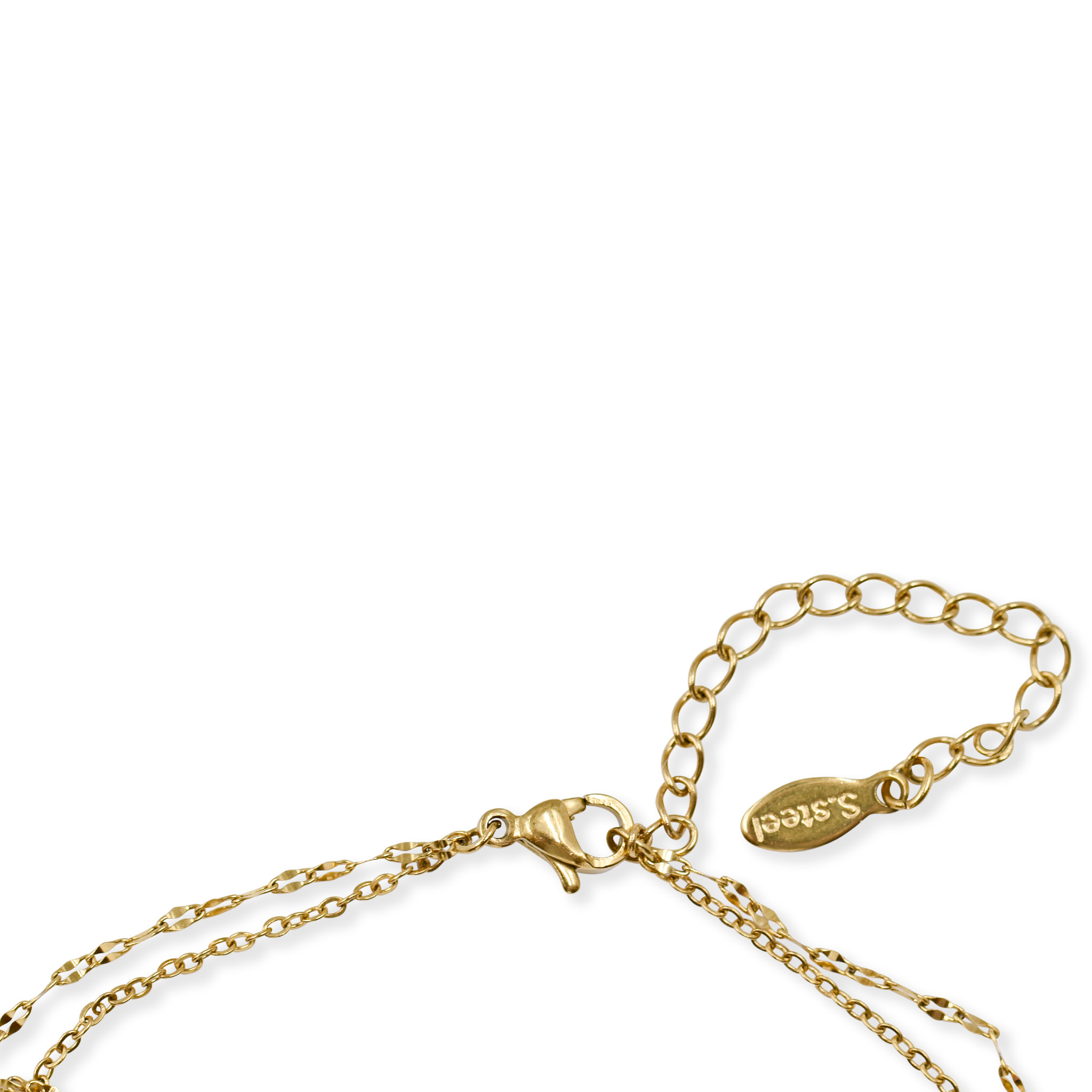 Edelstahl Fußkette "Blume"