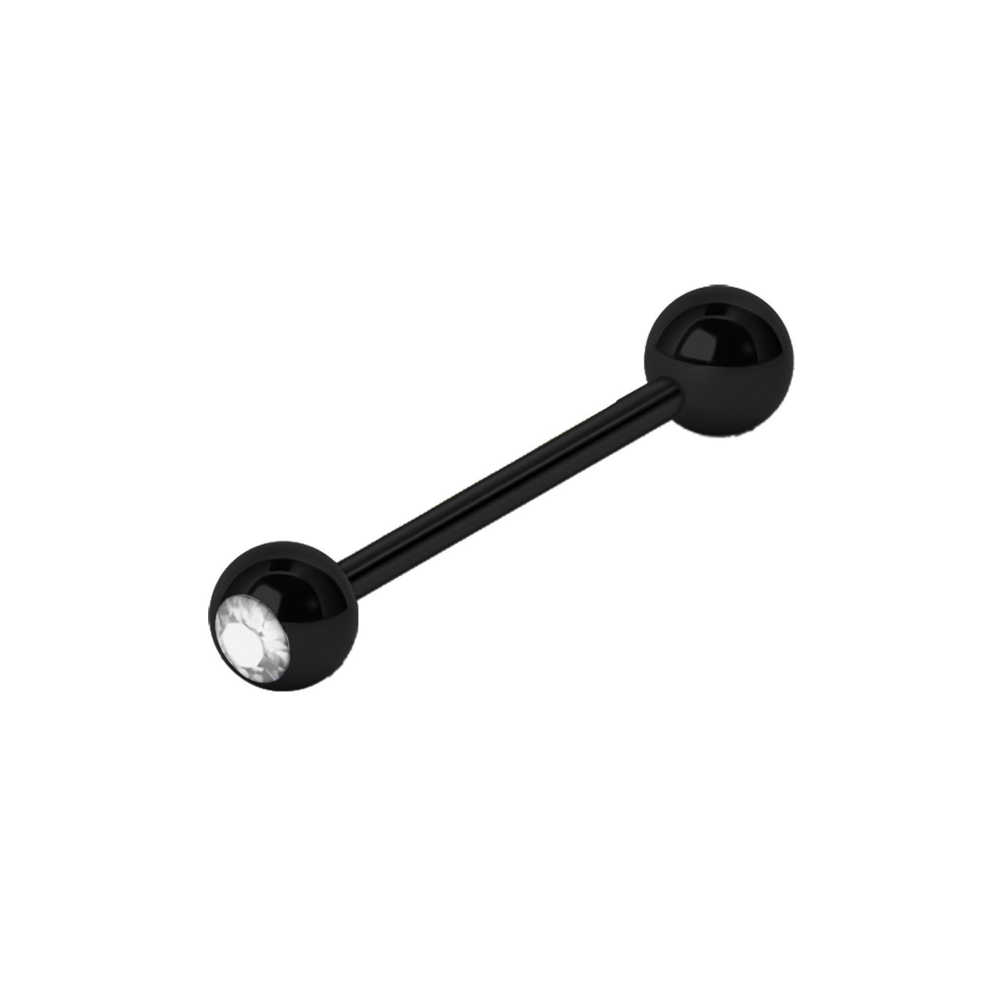Barbell aus Chirurgenstahl mit Kristall (1.6mm)