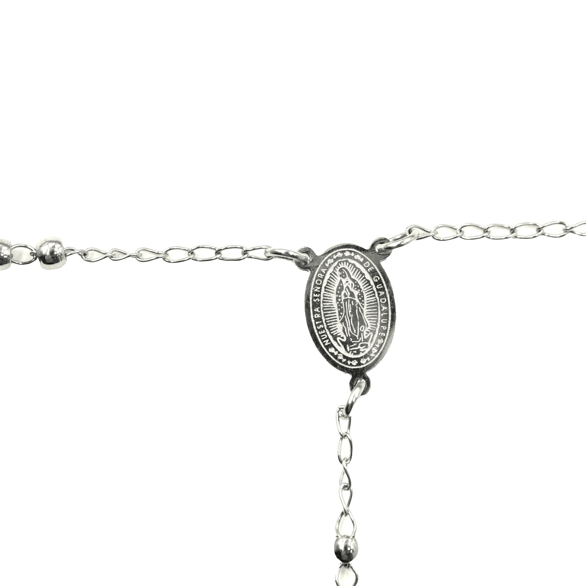 Edelstahl Gebetskette mit Kreuz