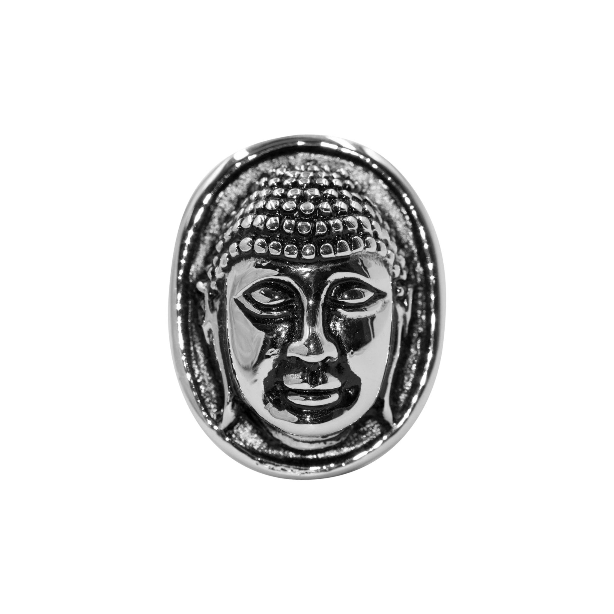 Edelstahlring "Buddha"
